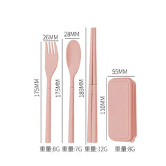 4Pcs Travel Utensil Set