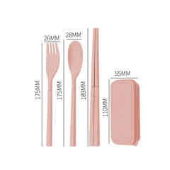 4Pcs Travel Utensil Set